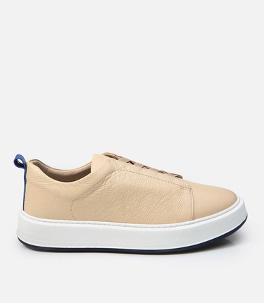  Erkek Deri Bej Günlük Ayakkabı