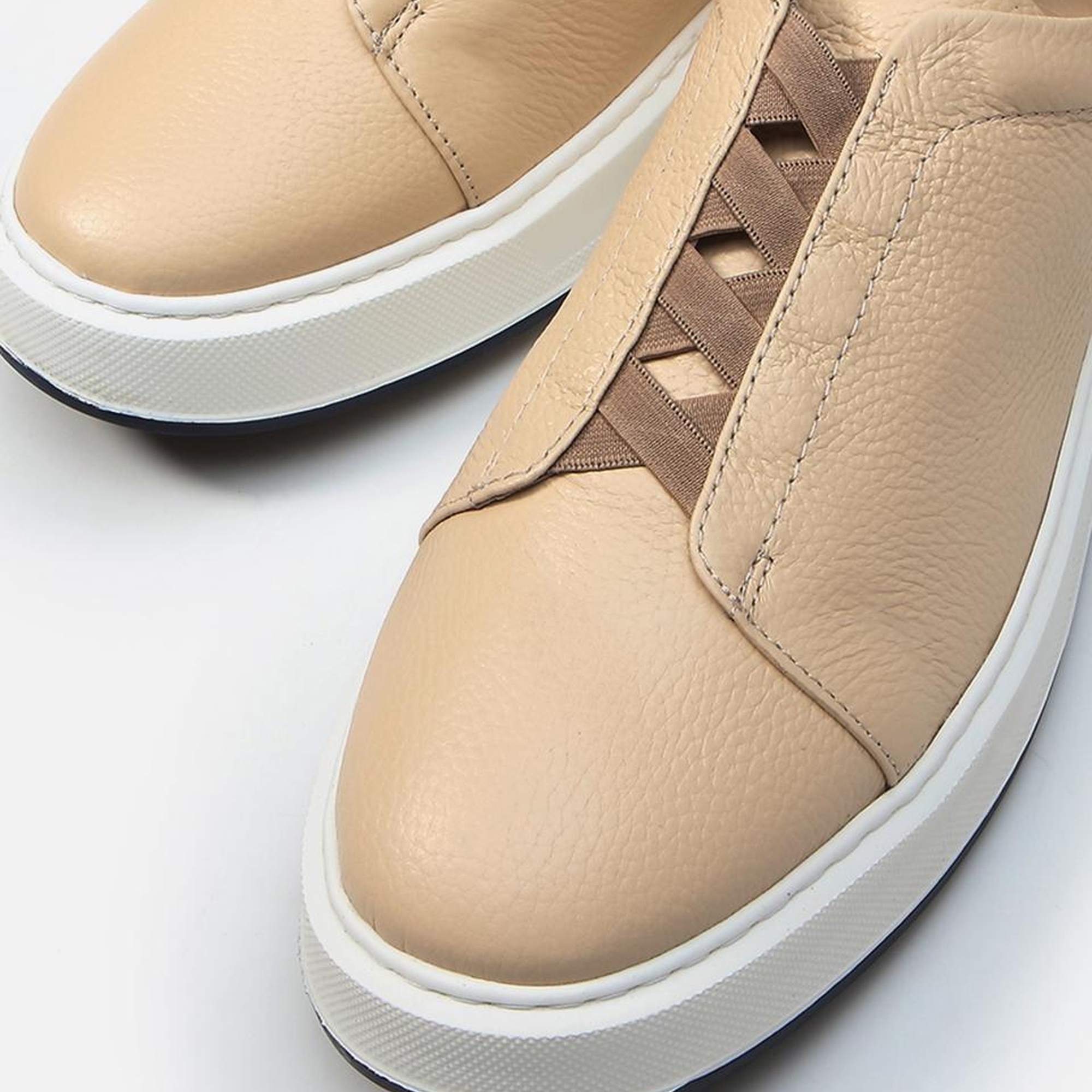 Erkek Deri Bej Günlük Ayakkabı