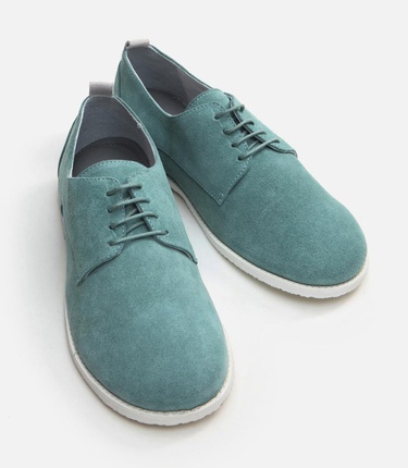  Erkek Deri Açık Yeşil Günlük Ayakkabı