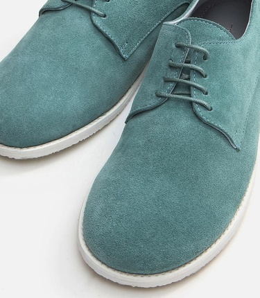  Erkek Deri Açık Yeşil Günlük Ayakkabı