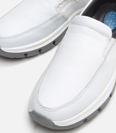  Erkek Deri Beyaz Spor Ayakkabı