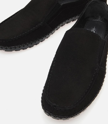  Erkek Deri Siyah Günlük Ayakkabı