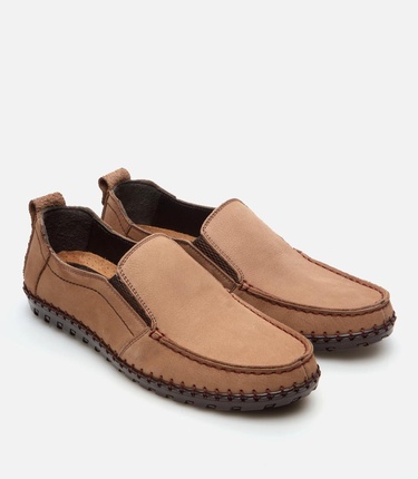  Erkek Deri Bej Günlük Ayakkabı