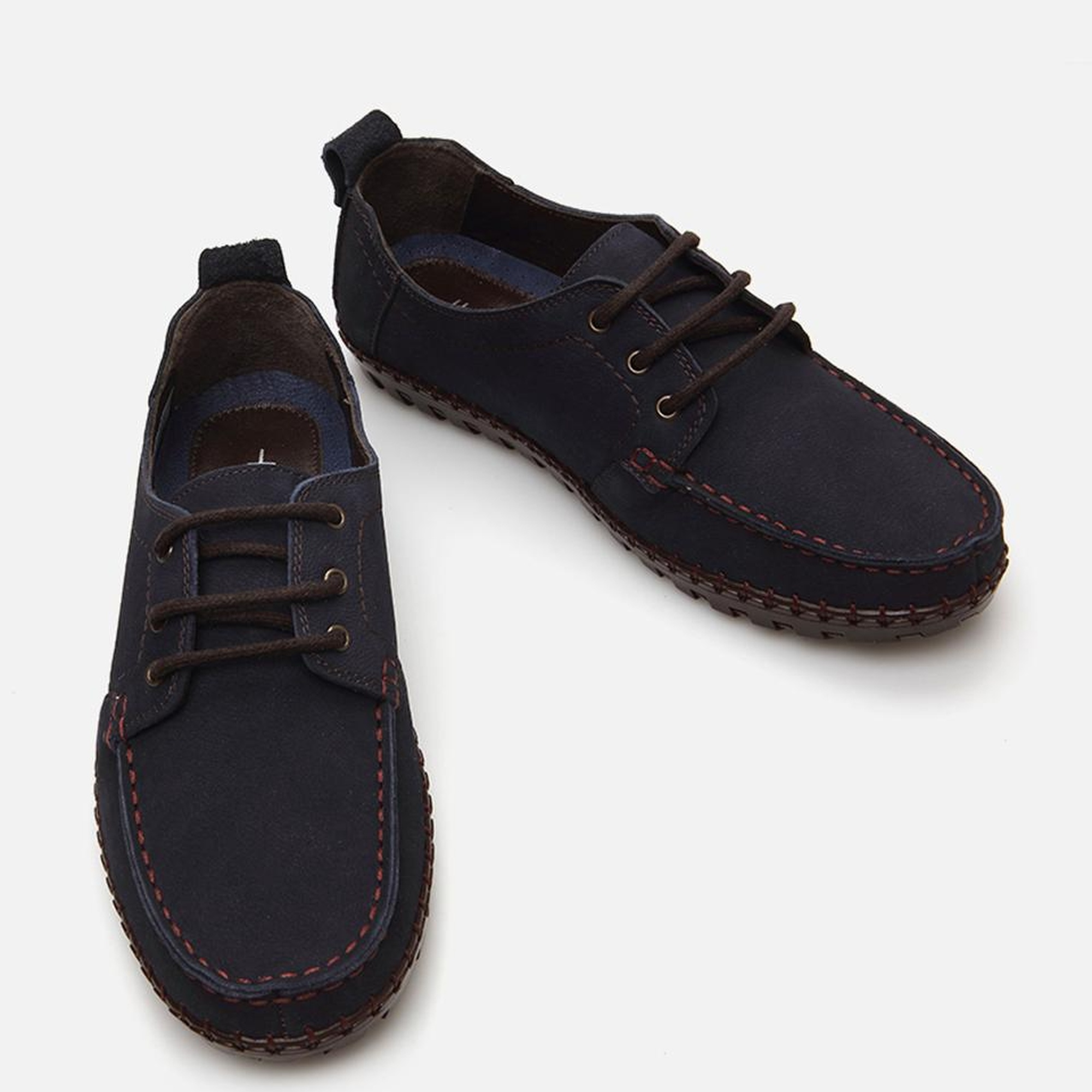 Erkek Deri Lacivert Günlük Ayakkabı