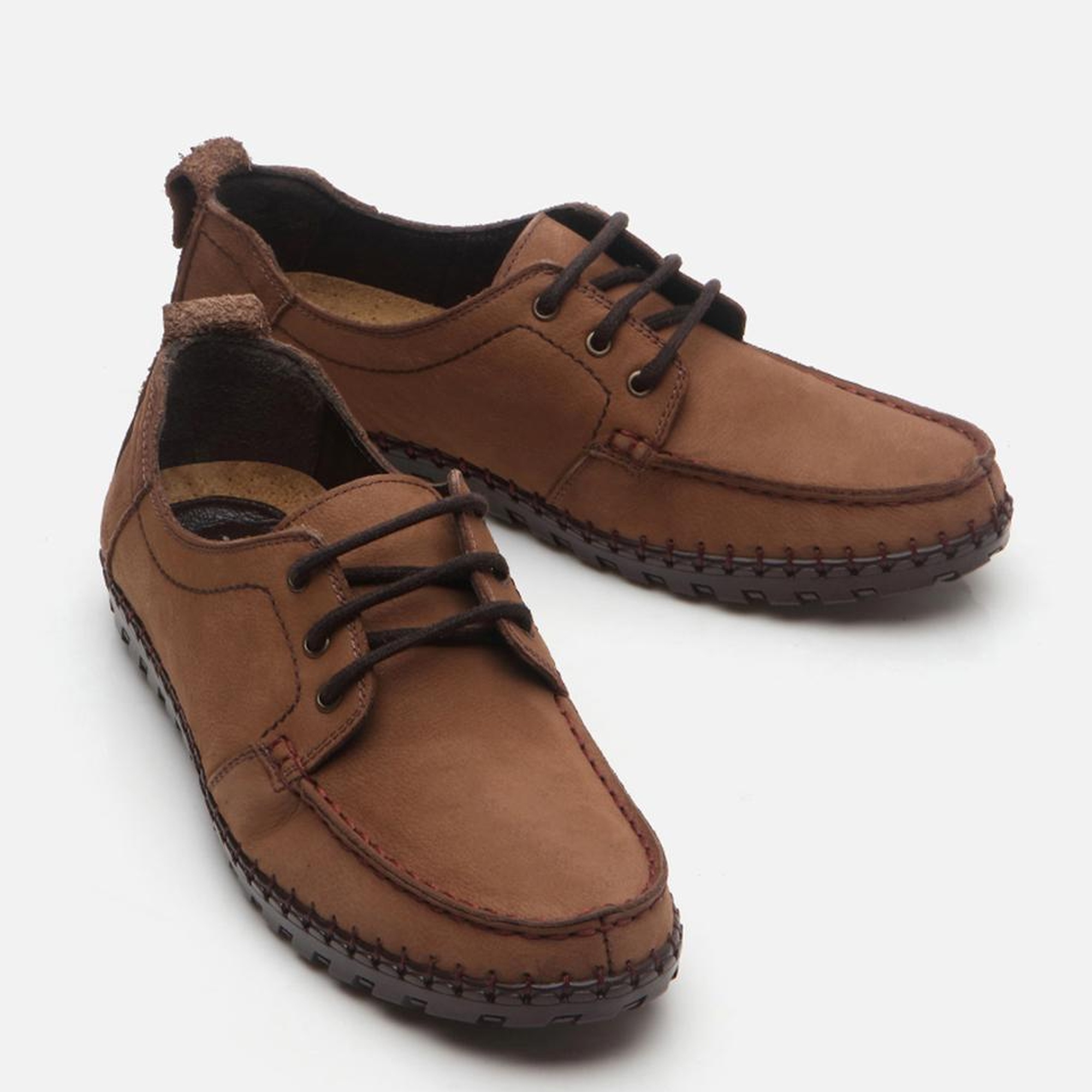 Erkek Deri Kahverengi Günlük Ayakkabı