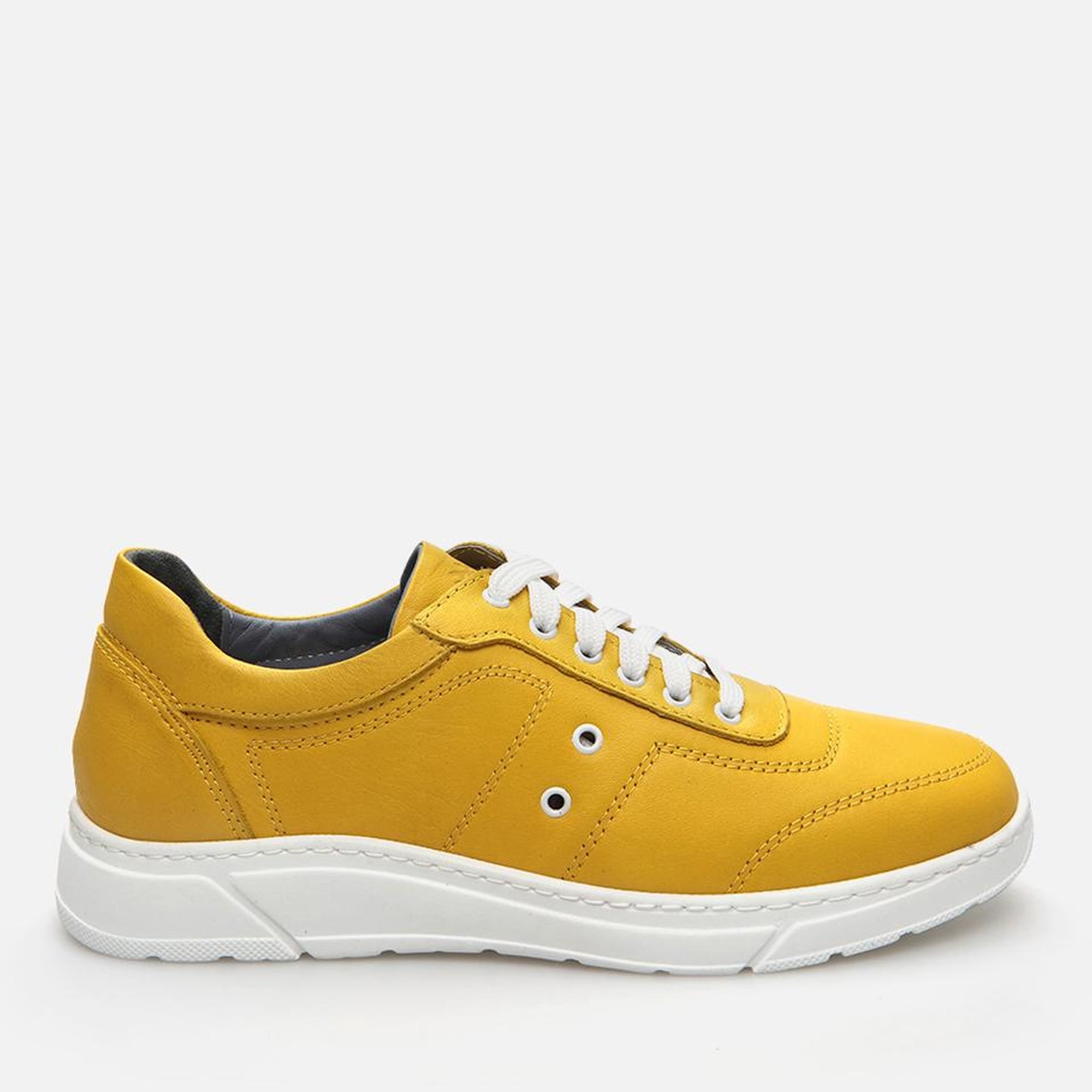 Erkek Deri Sarı Spor Ayakkabı