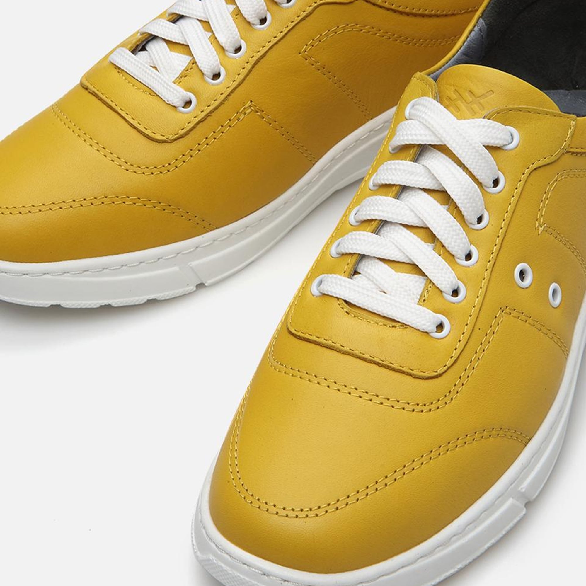 Erkek Deri Sarı Spor Ayakkabı