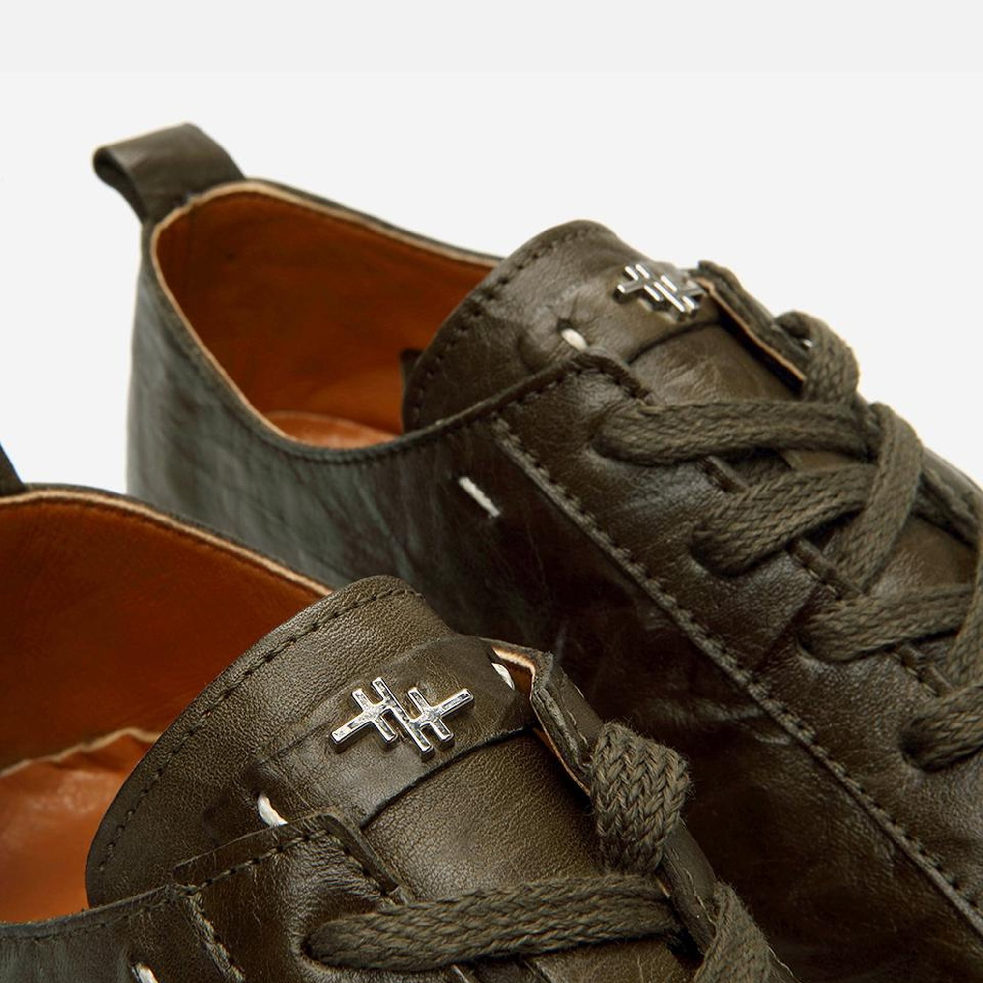 Erkek Deri Haki  Günlük Ayakkabı