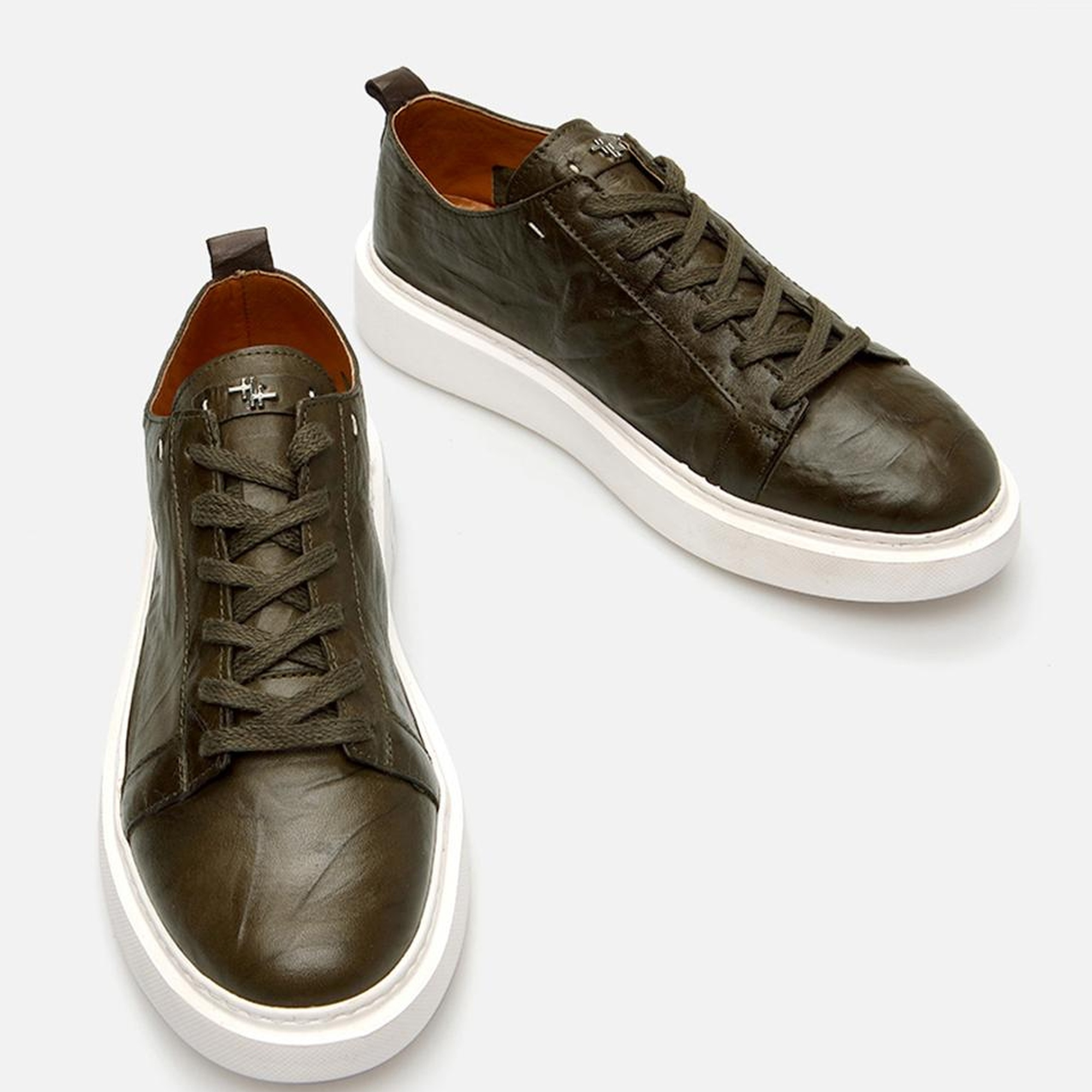 Erkek Deri Haki  Günlük Ayakkabı