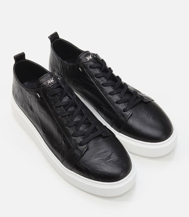  Erkek Deri Siyah Günlük Ayakkabı