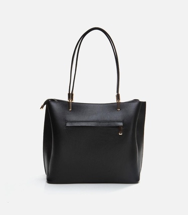  Kadın Deri Siyah Omuz Çantası