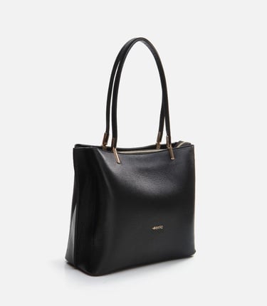  Kadın Deri Siyah Omuz Çantası