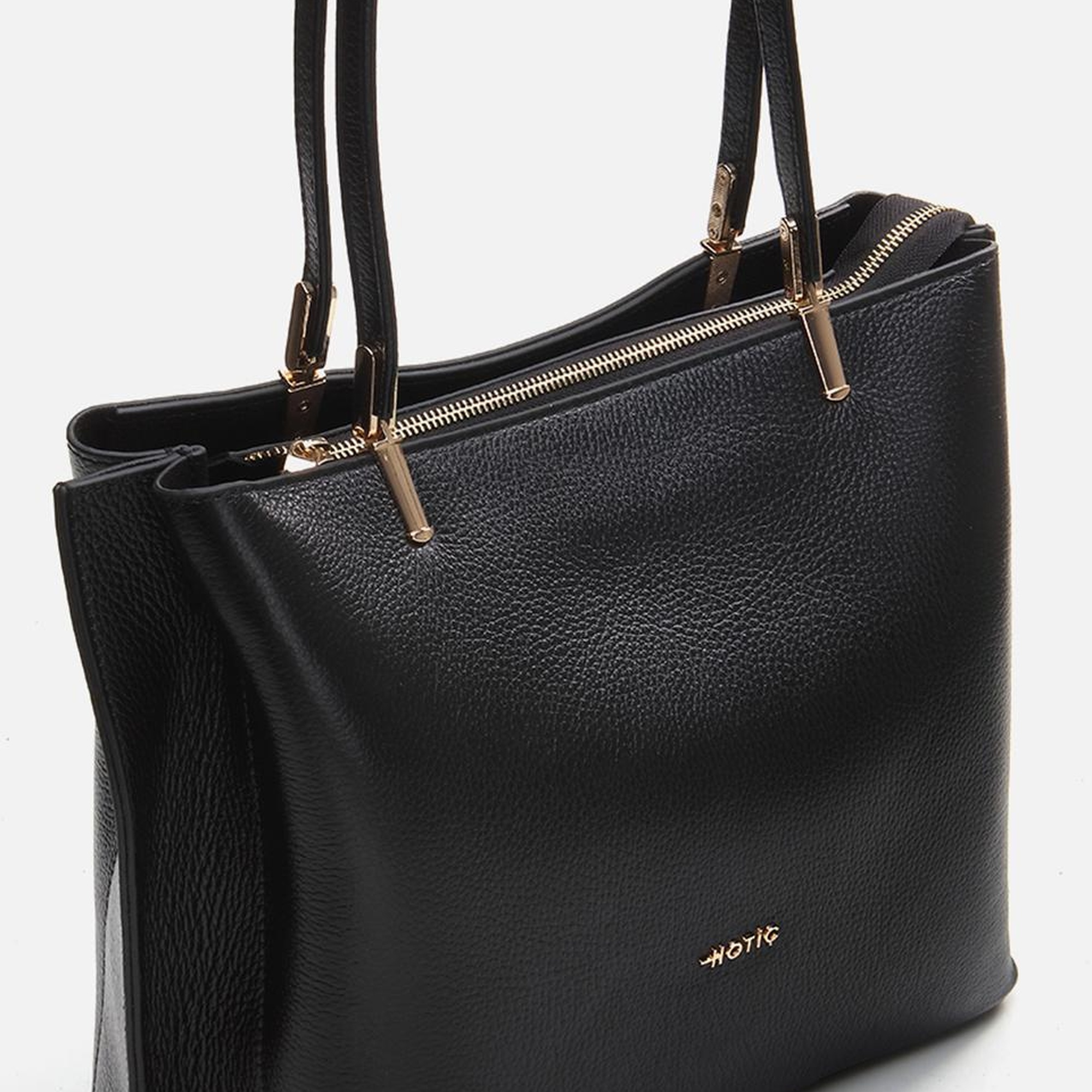 Kadın Deri Siyah Omuz Çantası