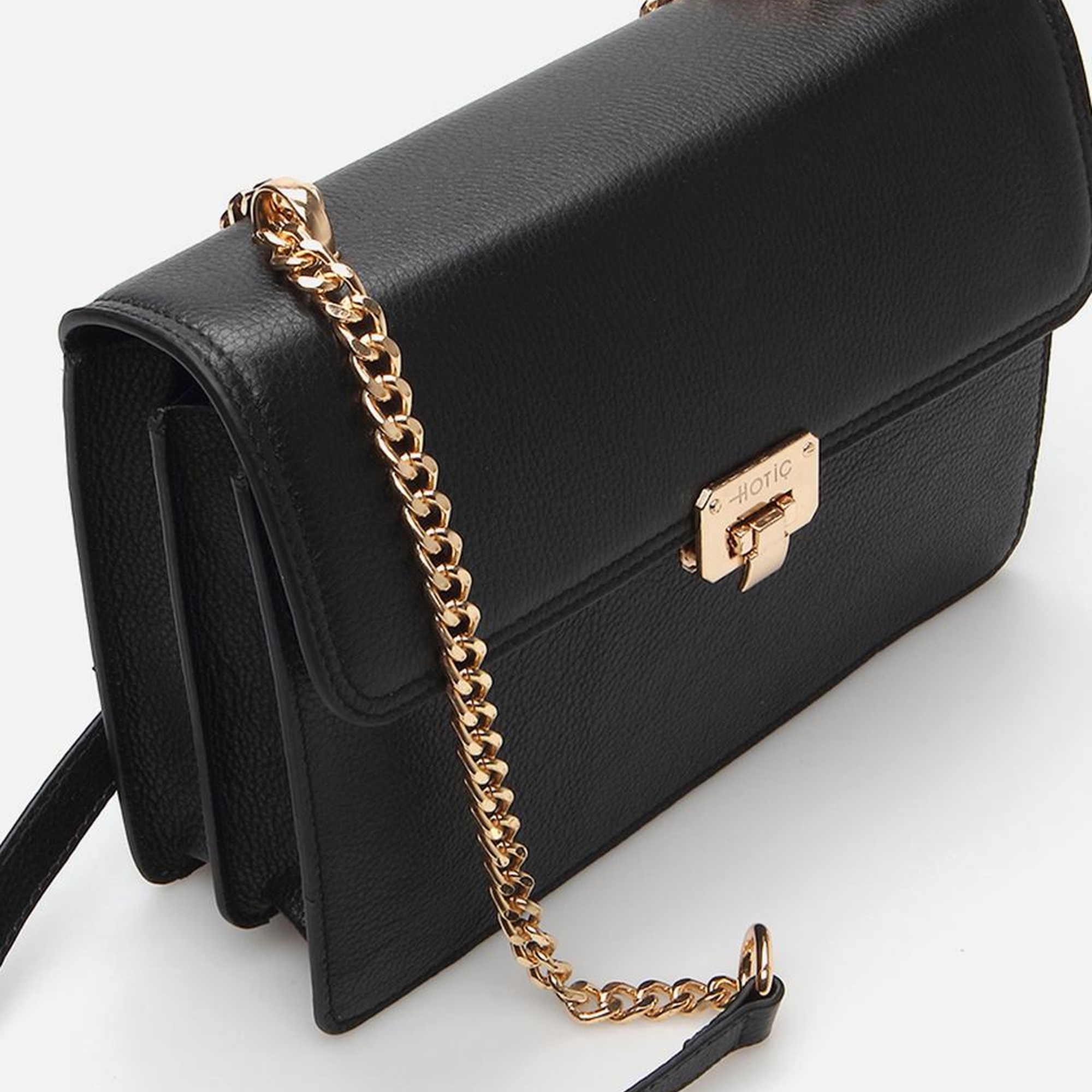 Kadın Deri Siyah Omuz Çantası