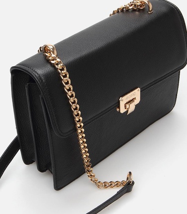  Kadın Deri Siyah Omuz Çantası