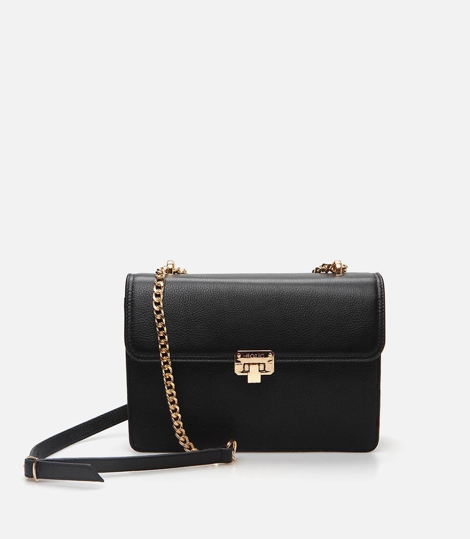  Kadın Deri Siyah Omuz Çantası