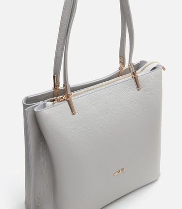  Kadın Deri Gri Omuz Çantası