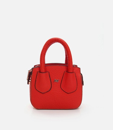  Kadın Deri Kırmızı Mini (Çapraz) Çanta