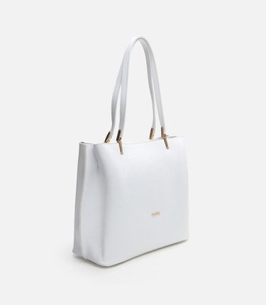  Kadın Deri Beyaz Omuz Çantası