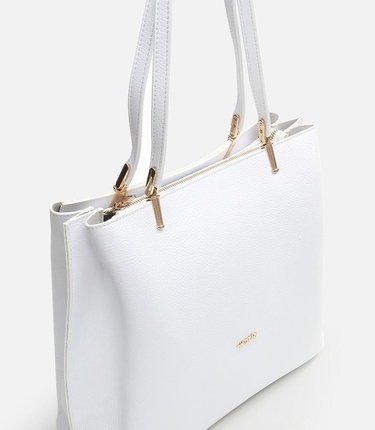  Kadın Deri Beyaz Omuz Çantası