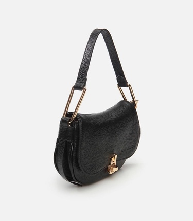  Kadın Deri Siyah Omuz Çantası