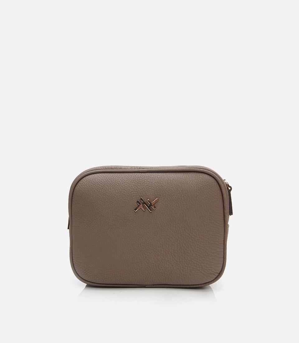  Kadın Deri Vizon Mini (Çapraz) Çanta