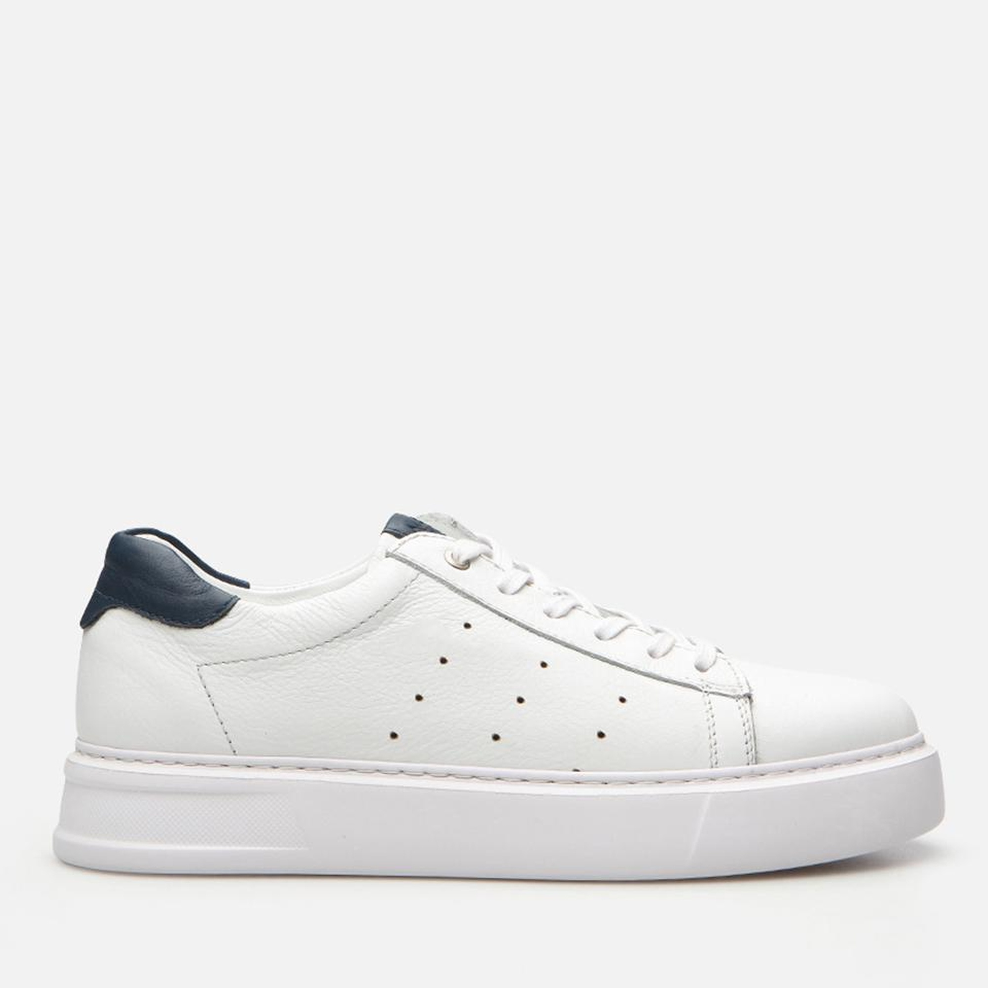 Erkek Deri Beyaz Yaya Spor Ayakkabı