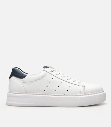  Erkek Deri Beyaz Yaya Spor Ayakkabı