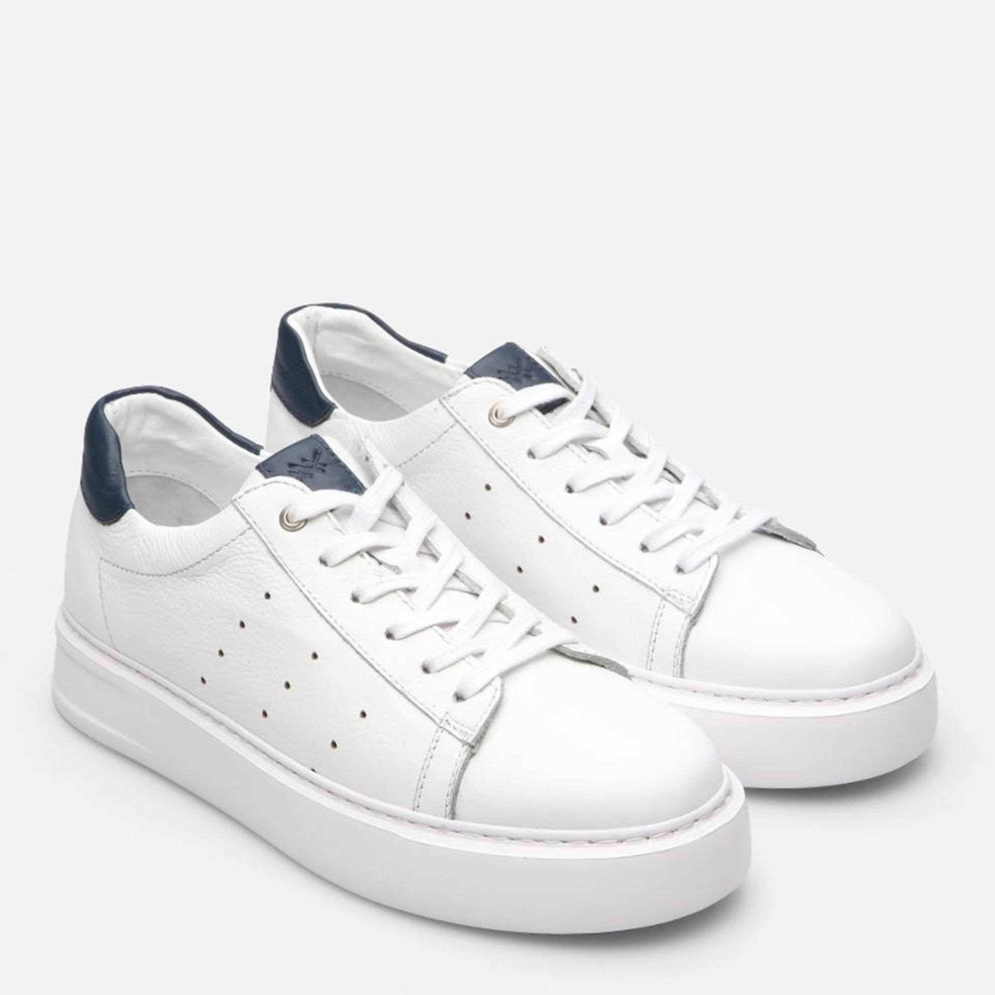 Erkek Deri Beyaz Yaya Spor Ayakkabı