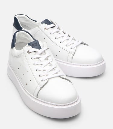  Erkek Deri Beyaz Yaya Spor Ayakkabı