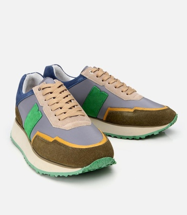  Erkek Deri Yeşil Spor Ayakkabı