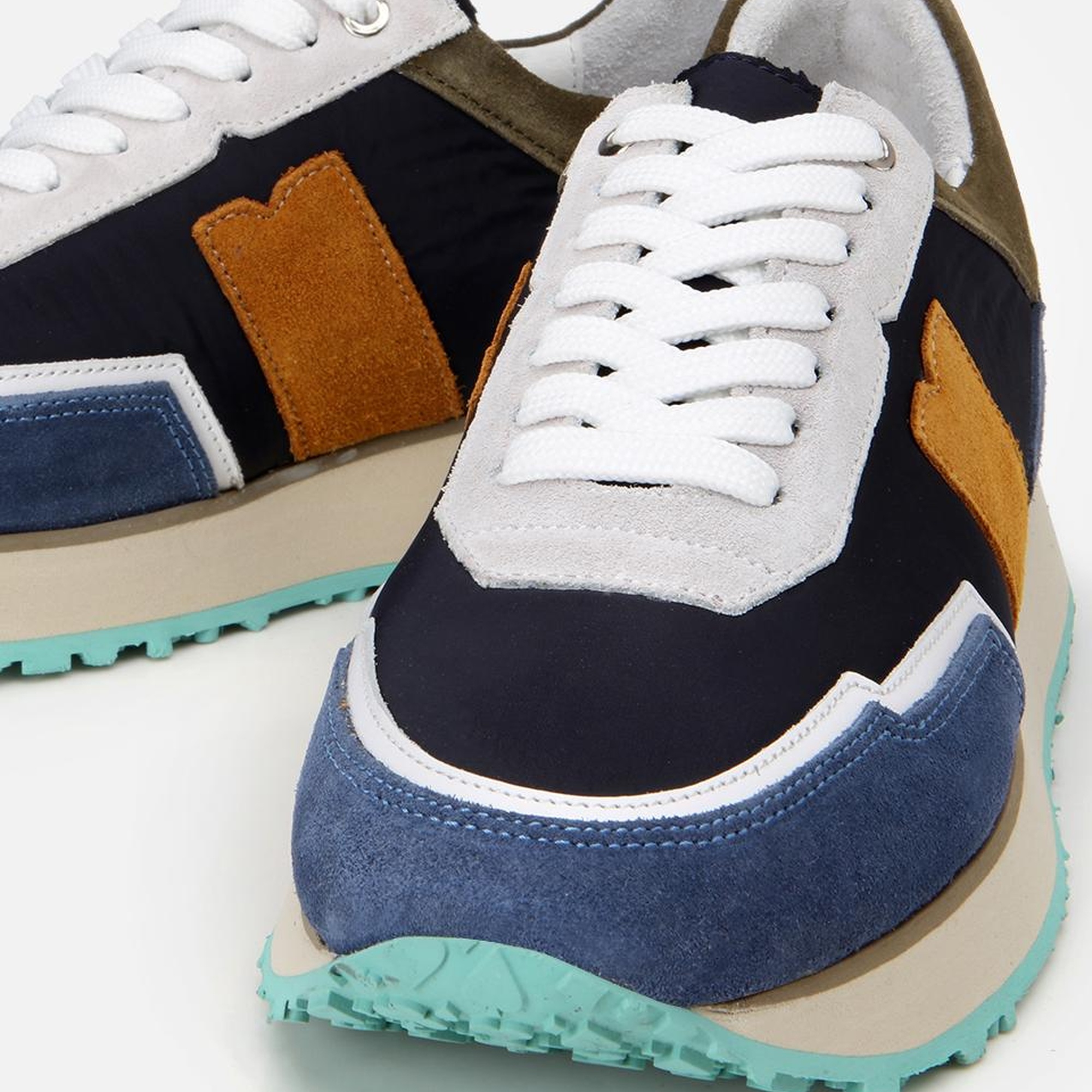 Erkek Deri Lacivert Spor Ayakkabı