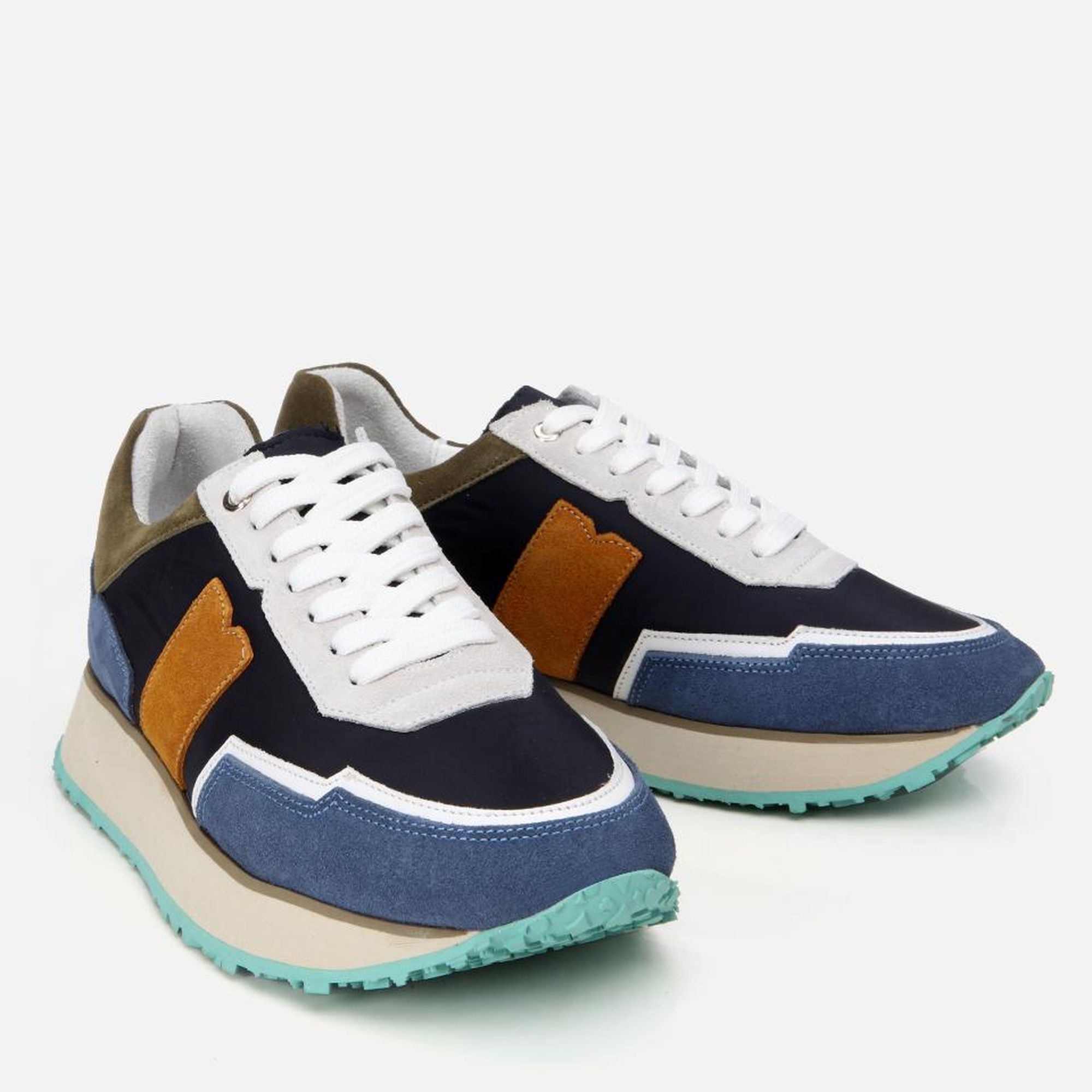 Erkek Deri Lacivert Spor Ayakkabı