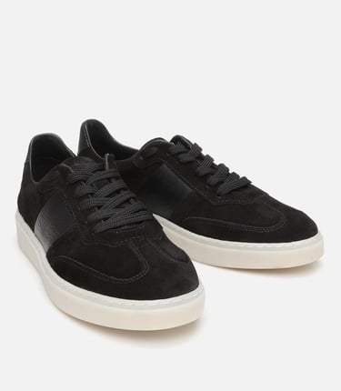  Erkek Süet Deri Siyah Spor Ayakkabı