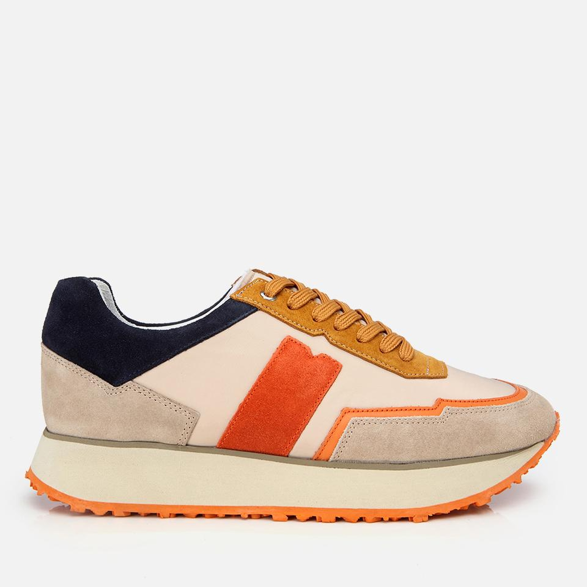 Erkek Deri Bej Spor Ayakkabı