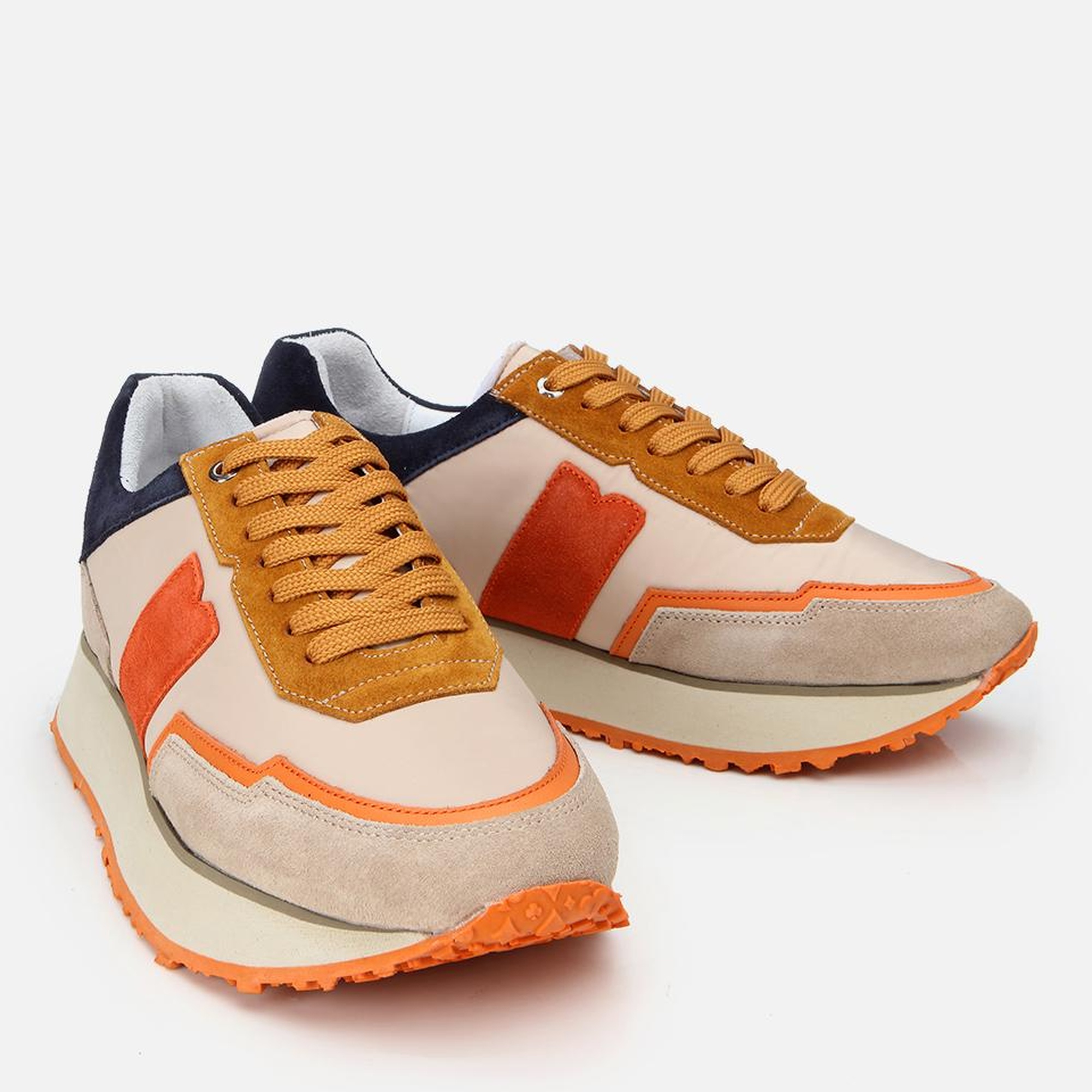 Erkek Deri Bej Spor Ayakkabı