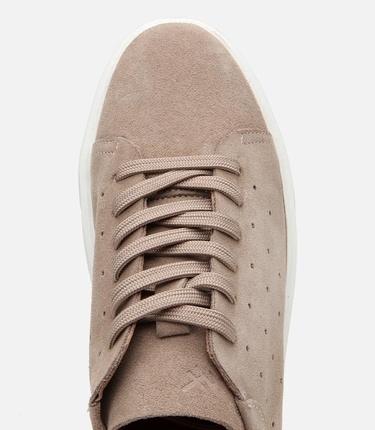  Erkek Süet Deri Bej Hafif Tabanlı Spor Ayakkabı