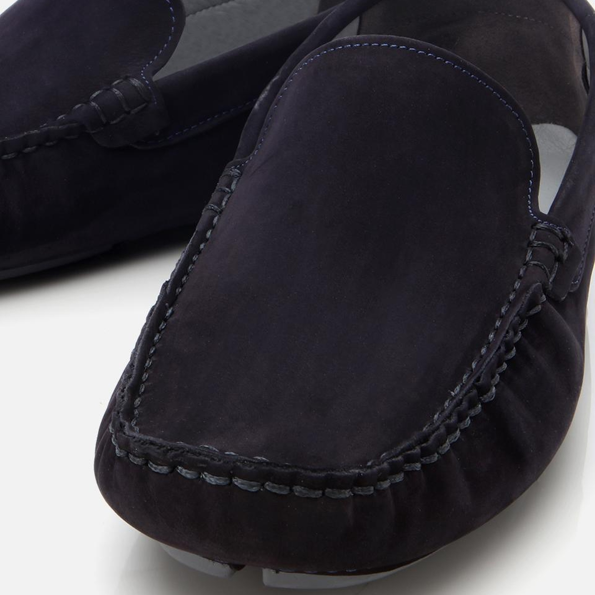 Erkek Nubuk Deri Lacivert Hafif Tabanlı Günlük Loafer