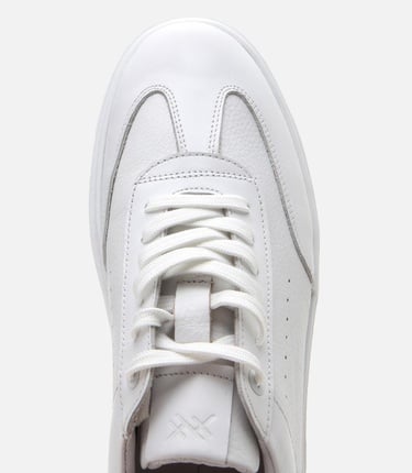  Erkek Deri Beyaz Ultra Hafif Tabanlı Spor Ayakkabı