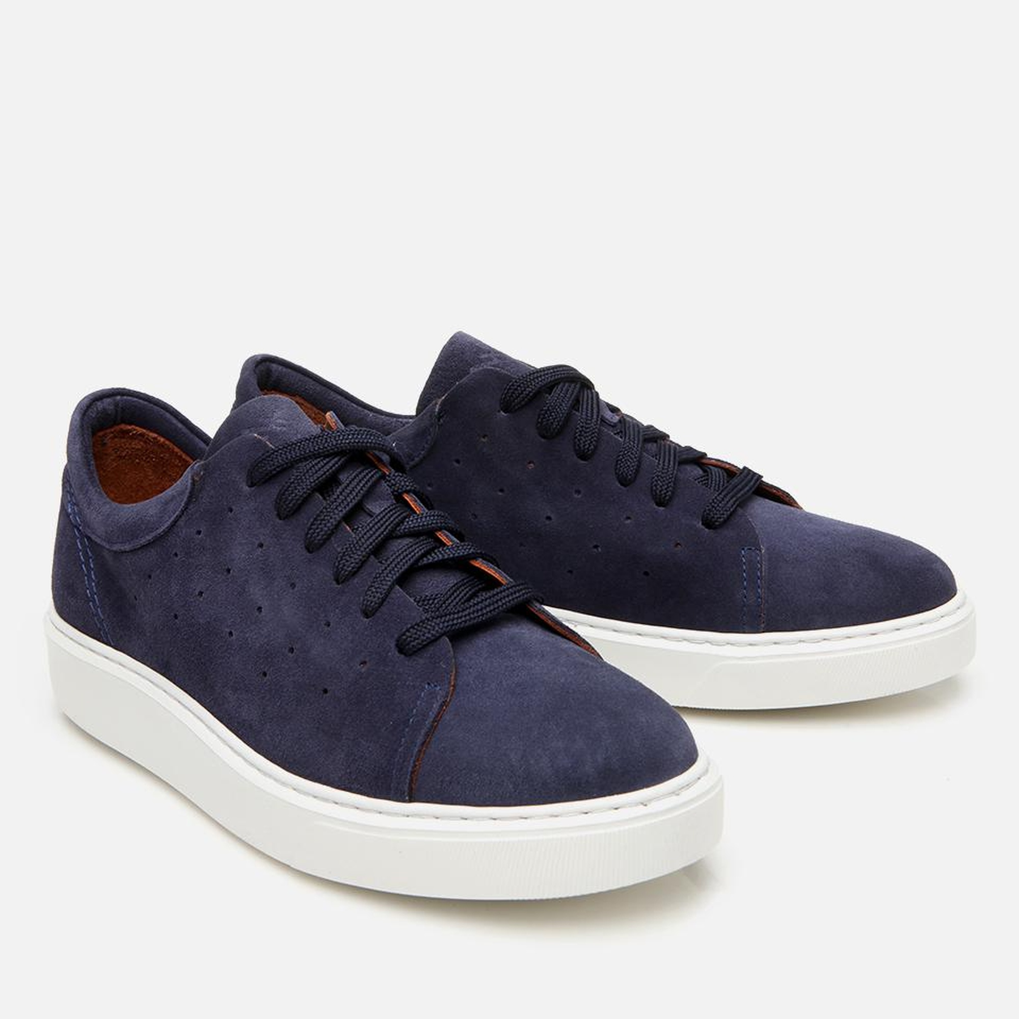 Erkek Süet Deri Lacivert Hafif Tabanlı Spor Ayakkabı