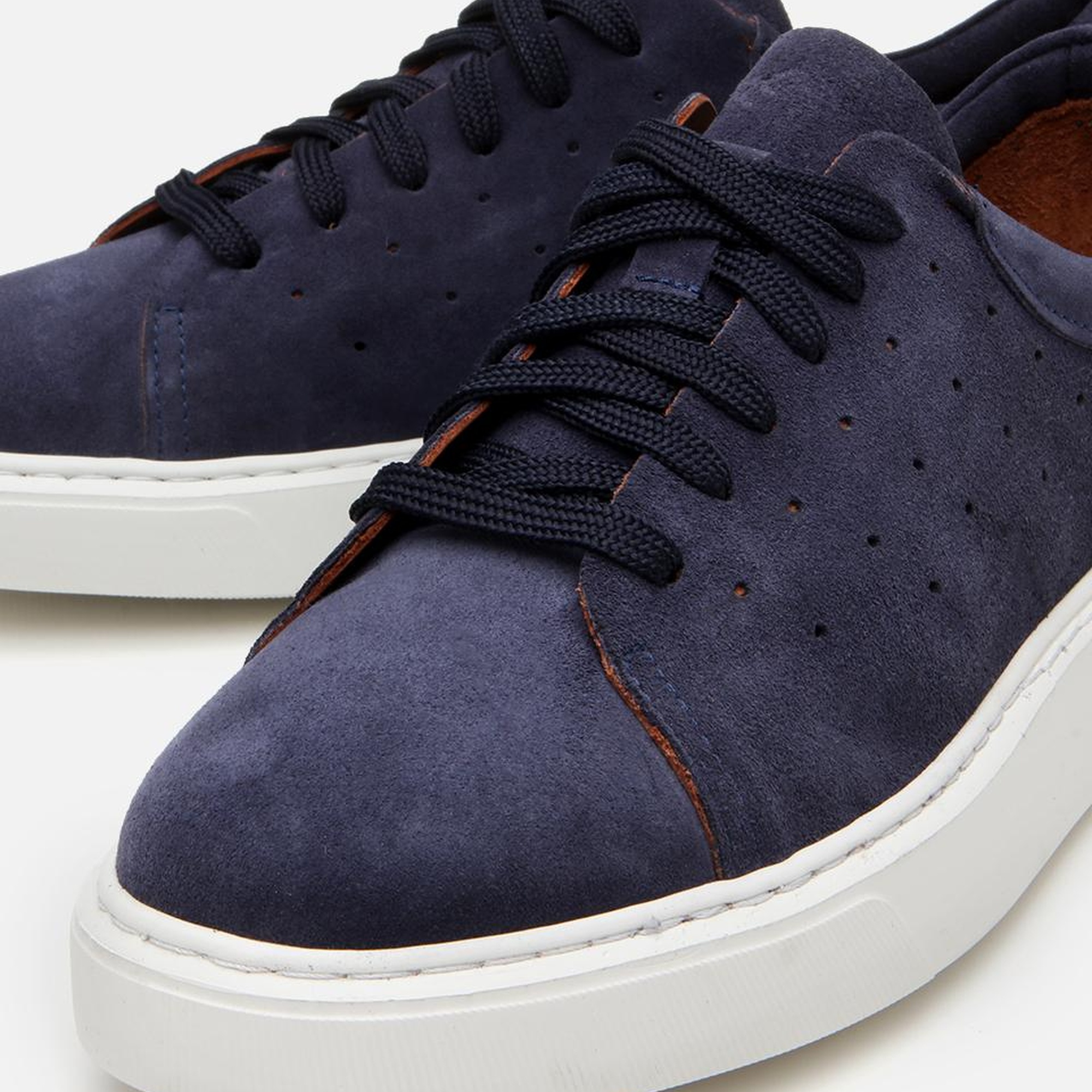 Erkek Süet Deri Lacivert Hafif Tabanlı Spor Ayakkabı