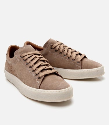  Erkek Süet Deri Bej Spor Ayakkabı