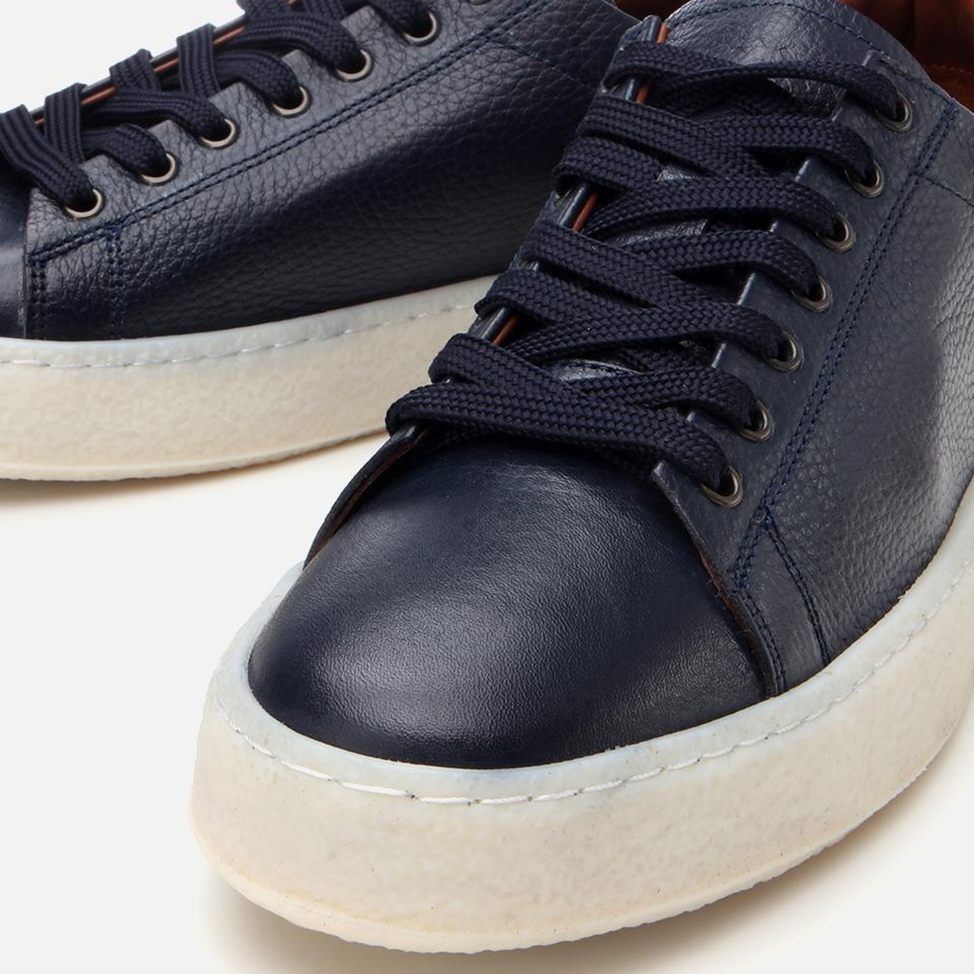 Erkek Deri Lacivert Spor Ayakkabı