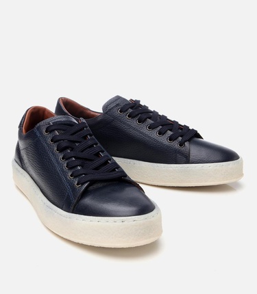  Erkek Deri Lacivert Spor Ayakkabı