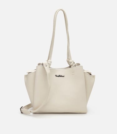  Kadın Deri Ekru Omuz Çantası