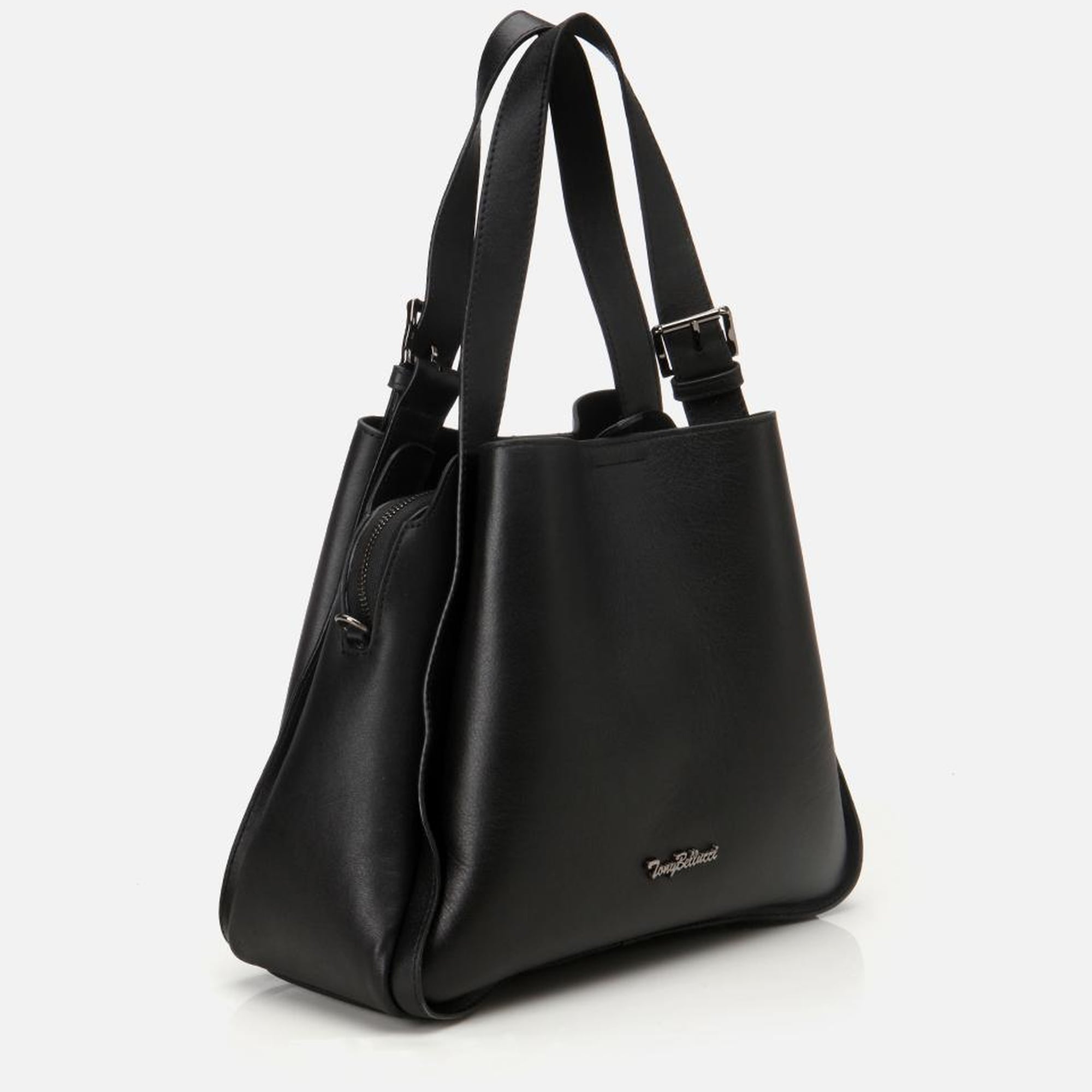 Kadın Deri Siyah Tote Çanta