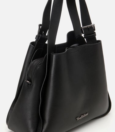  Kadın Deri Siyah Tote Çanta