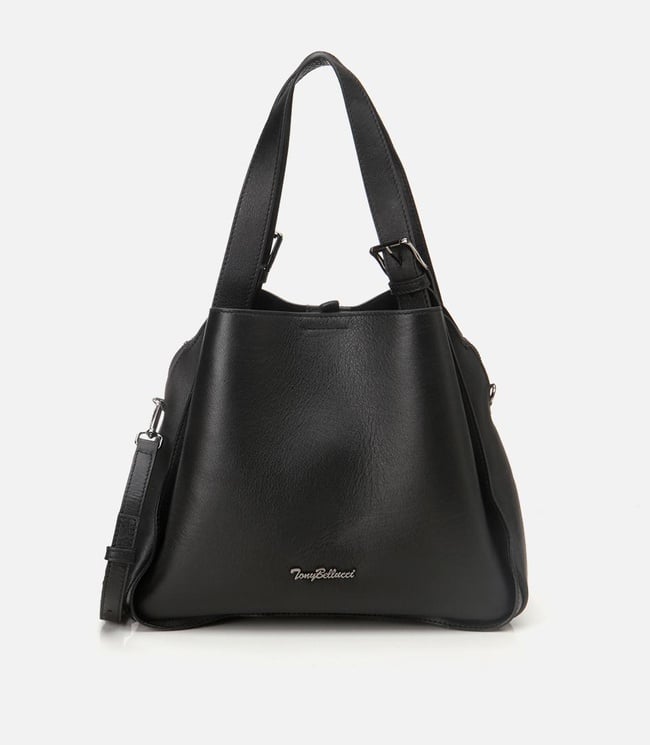  Kadın Deri Siyah Tote Çanta