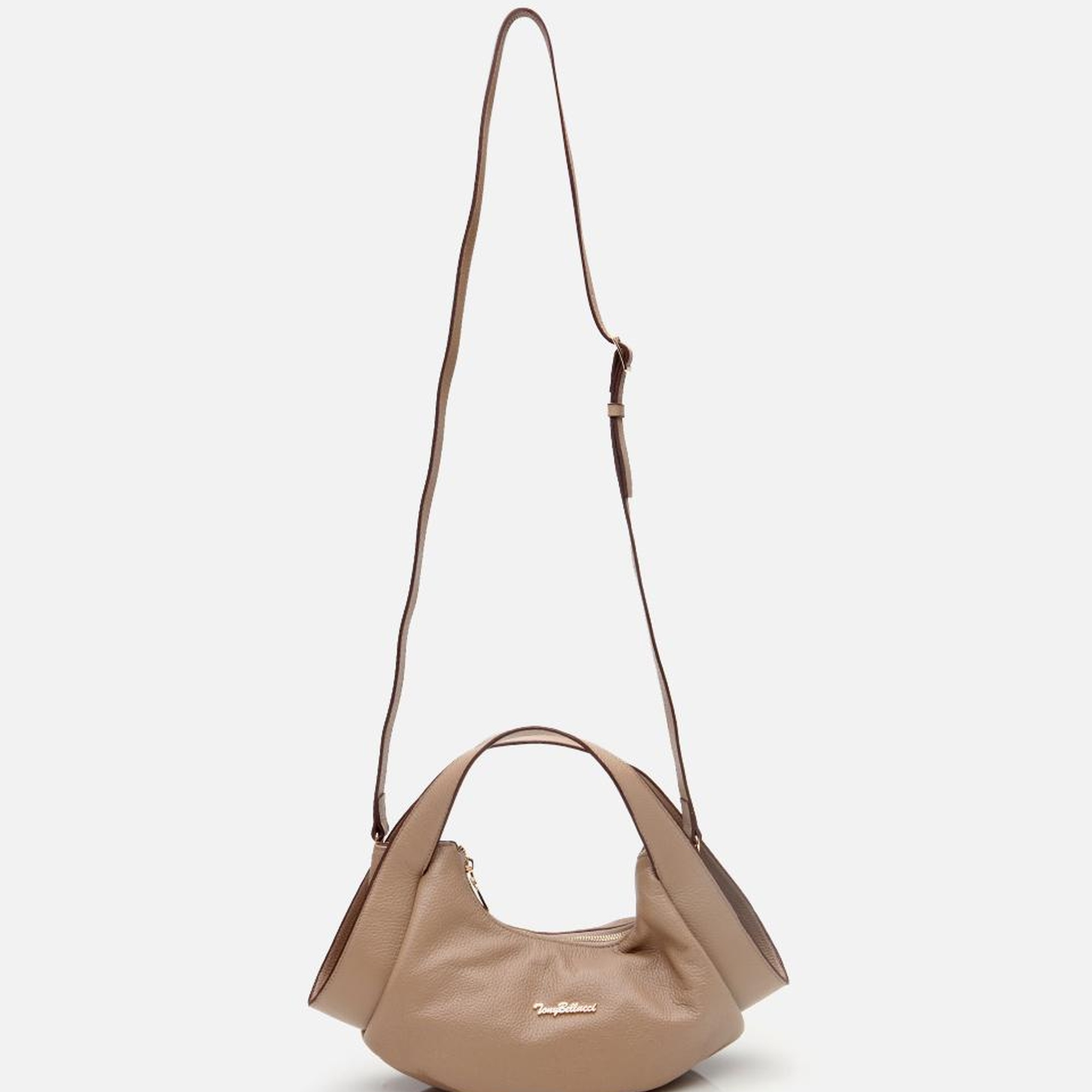 Kadın Deri Vizon Çapraz Askılı Çanta