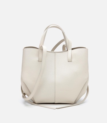 Kadın Deri Ekru Tote Çanta